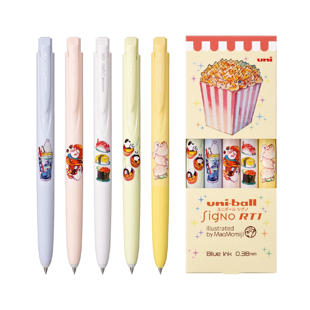 ｜買到吃手手｜【送提袋】 限量 三菱 uni×真魚 聯名鋼珠筆 MN185NCMJ Maomomiji もみじ-細節圖2