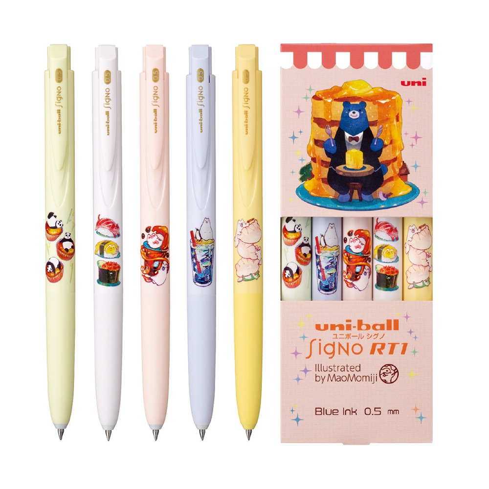 ｜買到吃手手｜【送提袋】 限量 三菱 uni×真魚 聯名鋼珠筆 MN185NCMJ Maomomiji もみじ-細節圖3