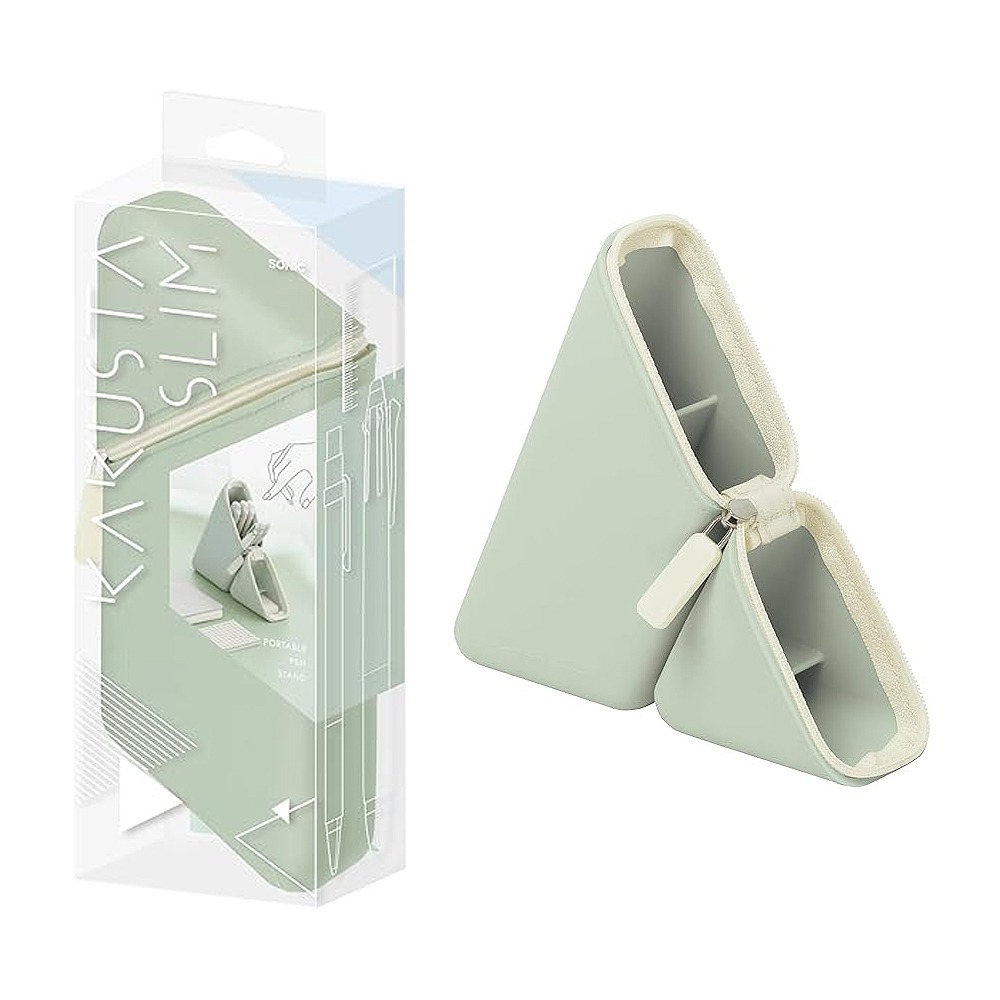 ｜買到吃手手｜日本 SONiC FD-2652 輕巧三角窄版筆袋-規格圖9