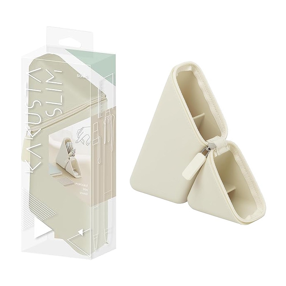 ｜買到吃手手｜【預購】日本 SONiC FD-2652 輕巧三角窄版筆袋-規格圖9