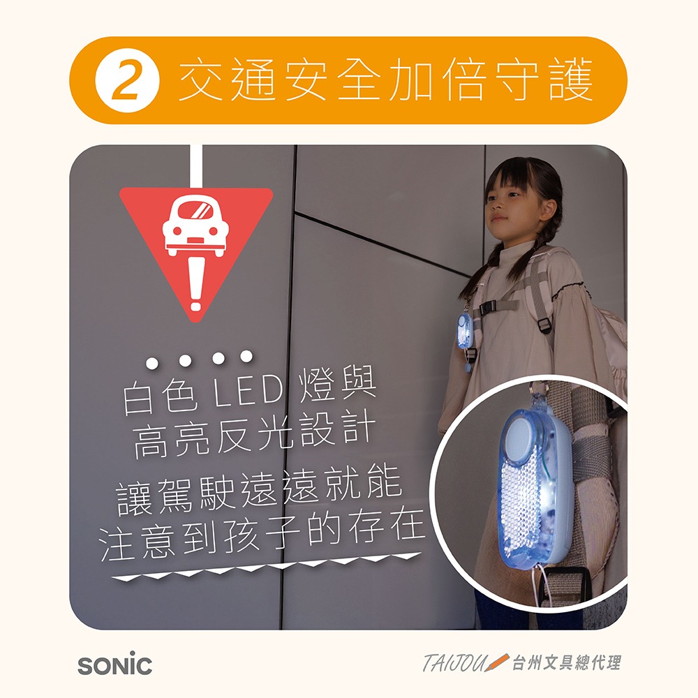 ｜買到吃手手｜【預購】 日本 SONiC GS-277 LED燈安全警報器-細節圖4