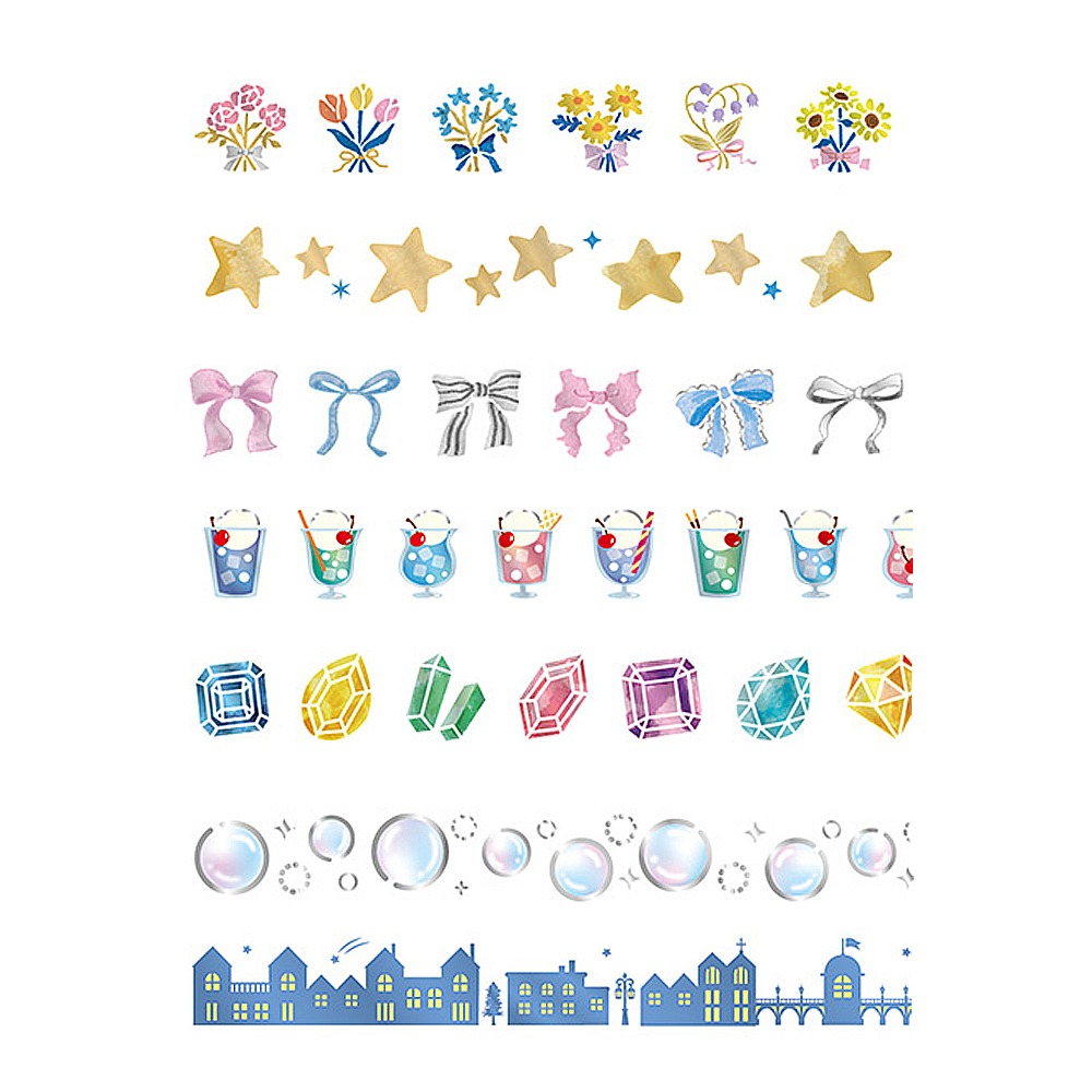 PLUS 寬版手帳花邊帶-閃亮亮-細節圖2