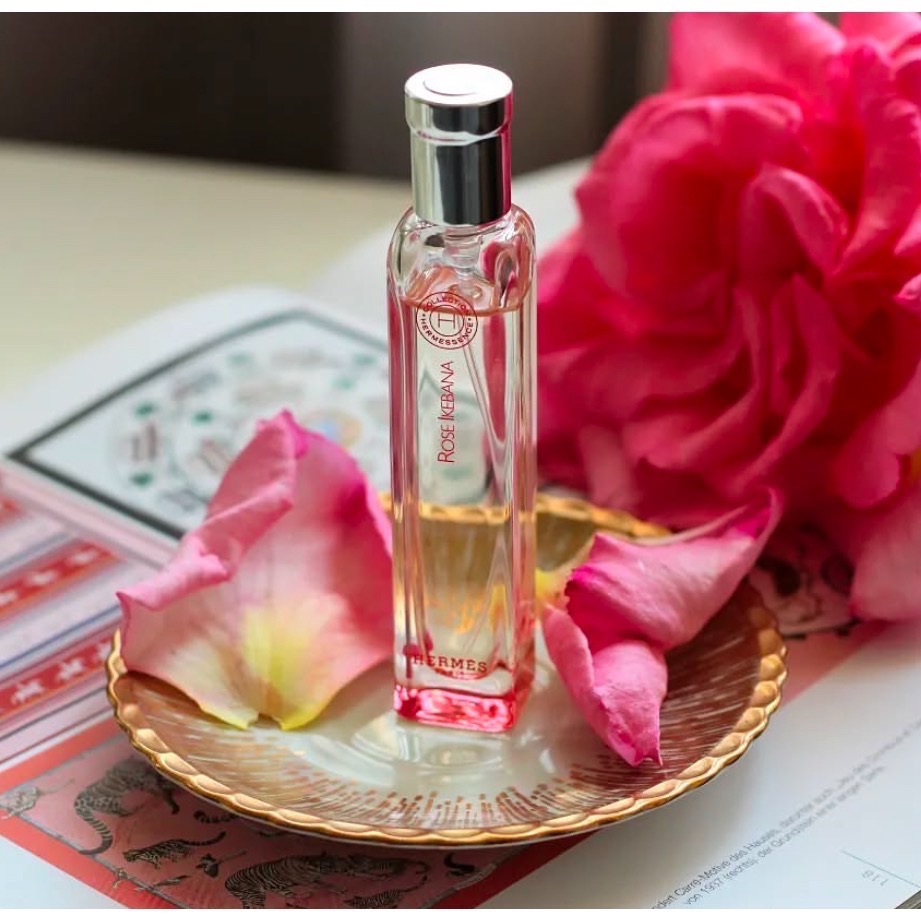 現貨🌟🫧Hermès愛馬仕🇫🇷玫瑰花道淡香水 15ml IKEBANA（附贈布套 無外盒）🫧-細節圖3