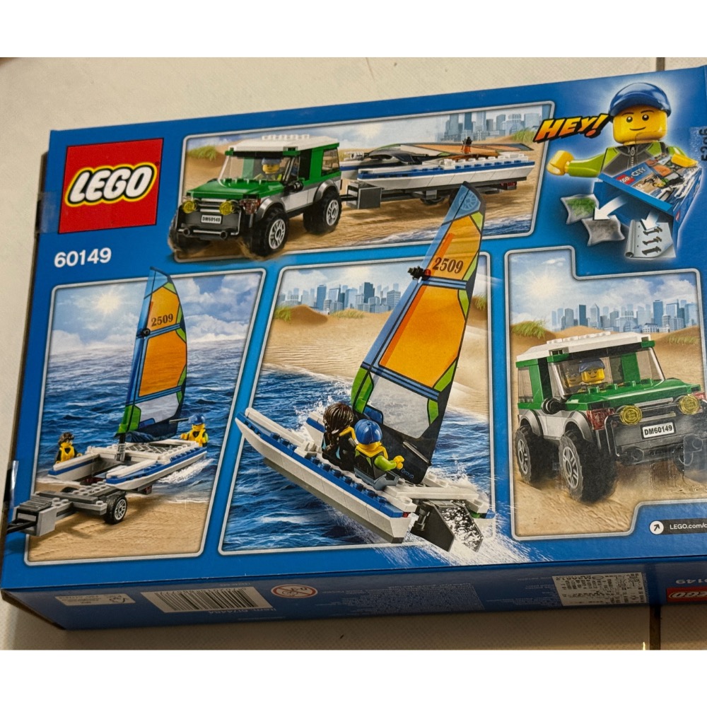 LEGO 正版樂高60149 City系列 4x4越野車和雙體帆船 全新未拆-細節圖2