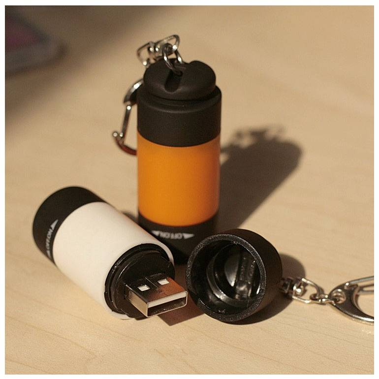 【QIUPAPA】USB手電筒 USB 手電筒 輕便手電筒 迷你手電筒 充電手電筒 鎖匙圈手電筒-細節圖4