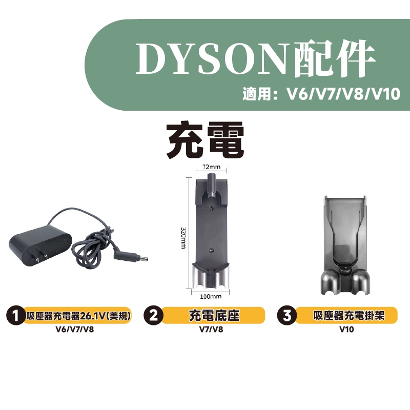 叁太子現貨 適用 戴森 dyson 充電座 壁掛座 壁掛架 V8 V7 SV10 SV11 吸塵器 擴充 收納架