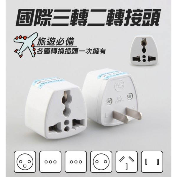 【QIUPAPA】萬用轉接頭 全球電器通用 萬國轉美規 歐規轉美規 三孔三圓轉二扁 插頭轉換轉接頭-細節圖5
