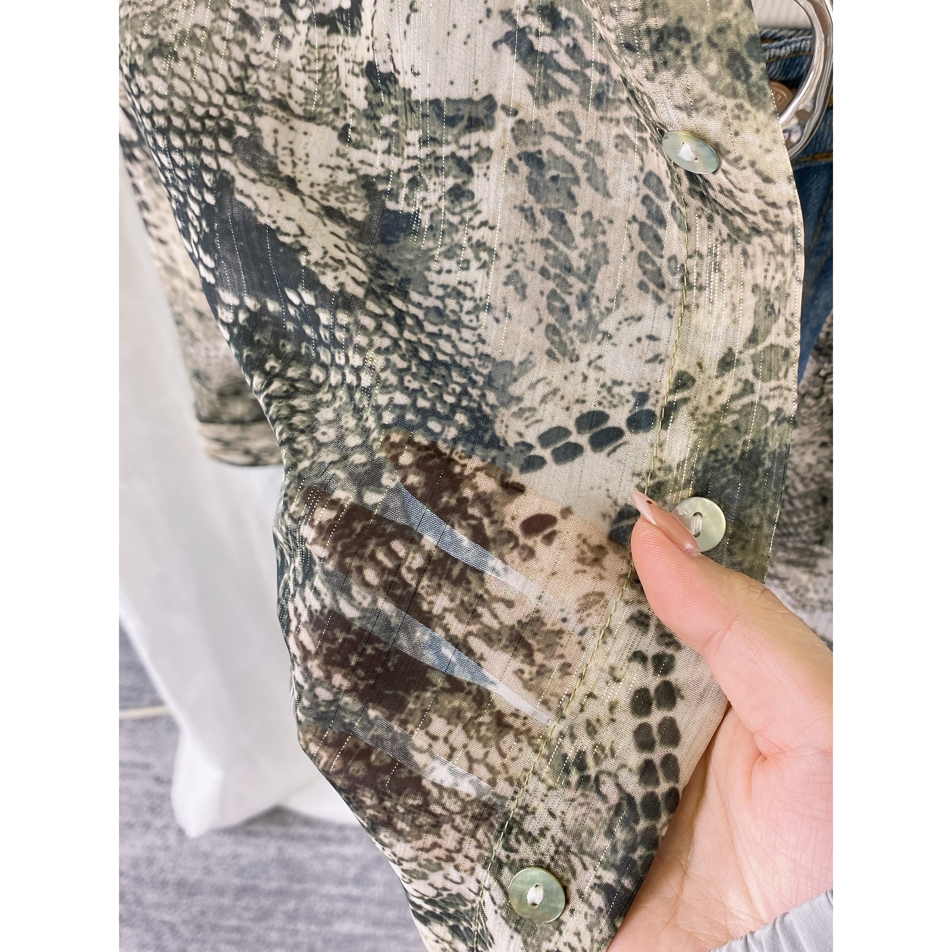 003（全新實拍）不撞衫的花襯衫-細節圖4