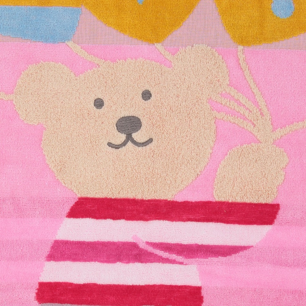 預購 🇯🇵 日本進口 🌈彩虹熊浴巾氣球款 日本製 Rainbow bear 純綿吸水 今治浴巾 60*120cm-細節圖3