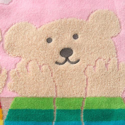 預購 🇯🇵 日本進口 日本製 RAINBOW BEAR 彩虹熊擦手巾/今治方巾-細節圖3