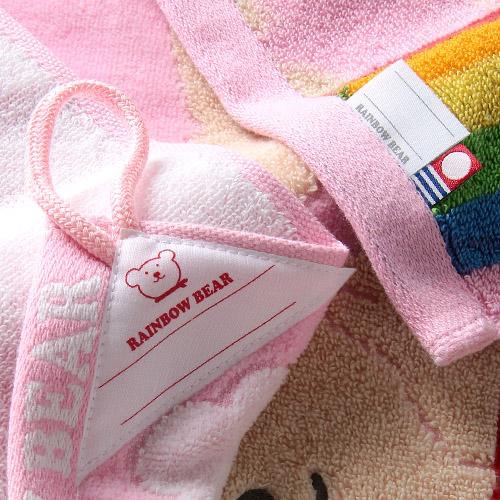 預購 🇯🇵 日本進口 日本製 RAINBOW BEAR 彩虹熊擦手巾/今治方巾-細節圖4