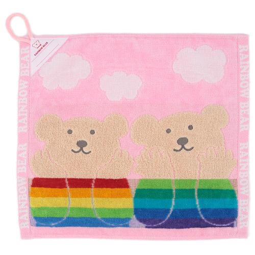 預購 🇯🇵 日本進口 日本製 RAINBOW BEAR 彩虹熊擦手巾/今治方巾-規格圖5