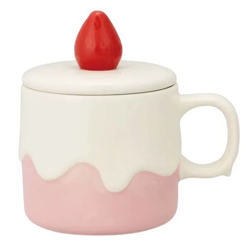 預購 🇯🇵日本進口 DECOLE蛋糕杯3入組/草莓蛋糕馬克杯-粉 產地：泰國-細節圖8