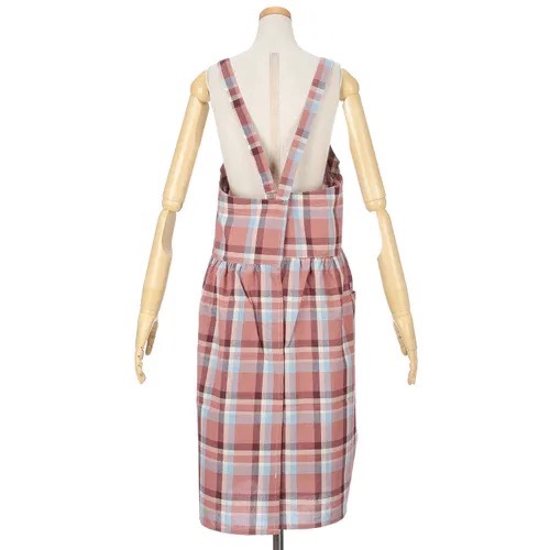 預購 🇯🇵日本進口 格子交叉圍裙 產地：中國-細節圖2