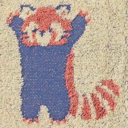 預購 🇯🇵日本進口 NATURA FABBRICA 同色毛巾3入-小貓熊 產地：越南-細節圖5