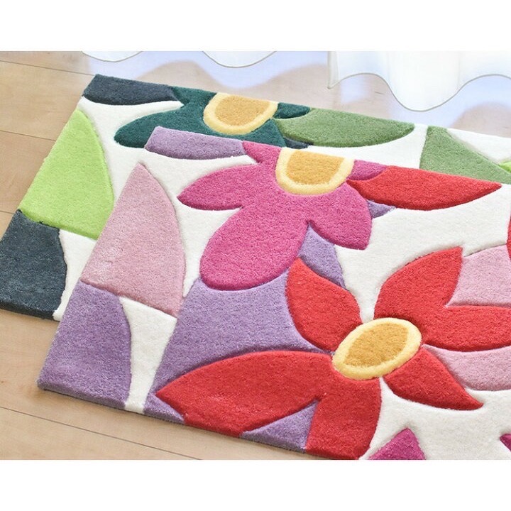 預購 🇯🇵 日本進口 Sybilla花漾地墊/腳踏墊 45×75cm-細節圖2