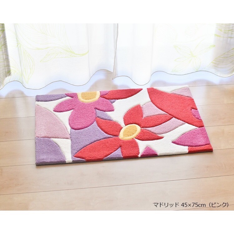 預購 🇯🇵 日本進口 Sybilla花漾地墊/腳踏墊 45×75cm-細節圖5