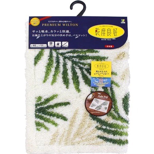預購 🇯🇵日本進口 乾度良好地墊/腳踏墊/浴墊40x55cm-大葉-細節圖2