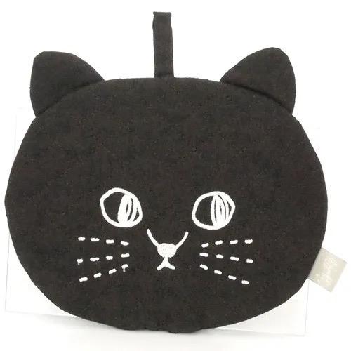 預購 🇯🇵 日本進口 貓咪2way隔熱墊同色2入組 Nyaff 貓臉絎縫 隔熱手套墊  隔熱手套-規格圖10