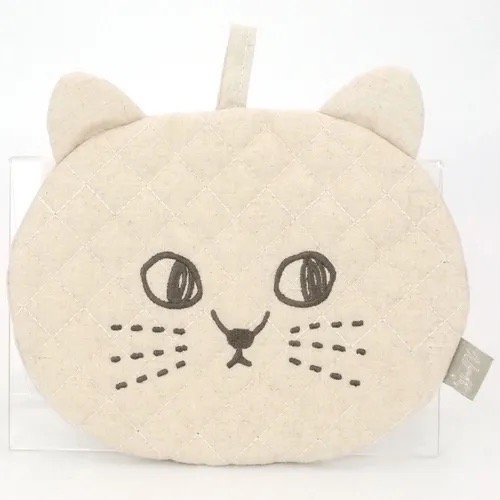 預購 🇯🇵 日本進口 貓咪2way隔熱墊同色2入組 Nyaff 貓臉絎縫 隔熱手套墊  隔熱手套-規格圖10