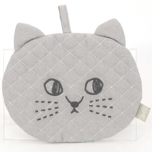 預購 🇯🇵 日本進口 貓咪2way隔熱墊同色2入組 Nyaff 貓臉絎縫 隔熱手套墊  隔熱手套-規格圖10