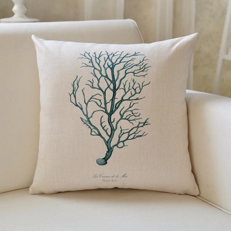 簡約現代加厚亞麻抱枕布-細節圖5