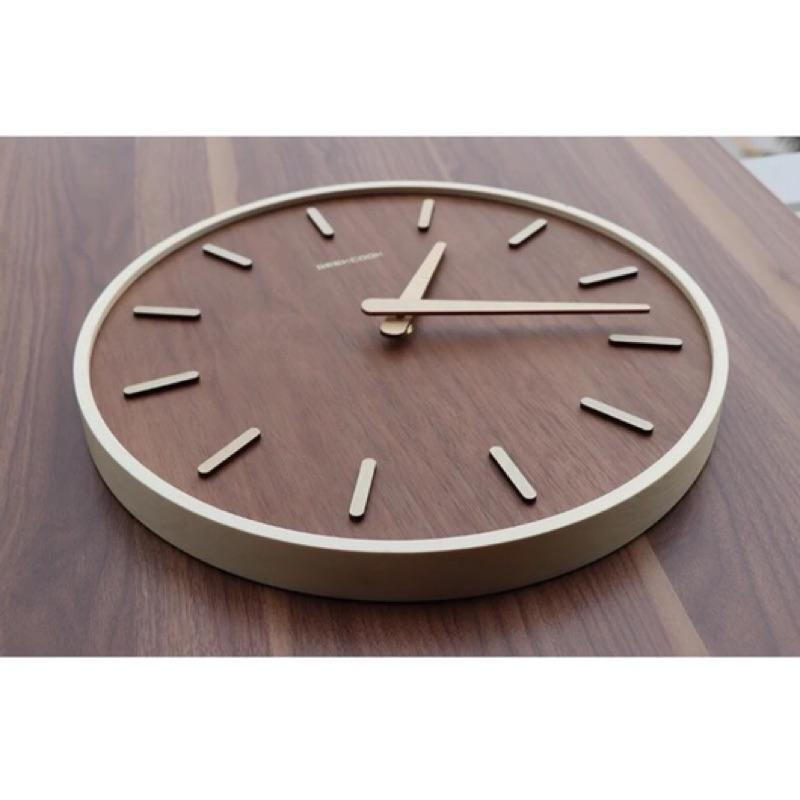Space幸福空間-無印風靜音木製石英鐘-細節圖5