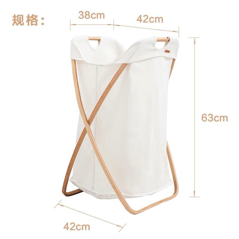 Space幸福空間-北歐生楠竹折疊洗衣籃-細節圖5