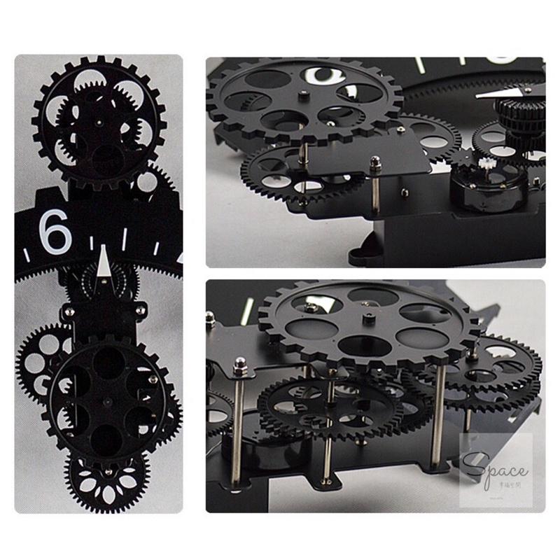 ㊣台灣🇹🇼公司貨㊣_保固一年_北歐超大動態齒輪鐘⚙️🕤-細節圖3