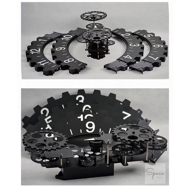 ㊣台灣🇹🇼公司貨㊣_保固一年_北歐超大動態齒輪鐘⚙️🕤-細節圖4