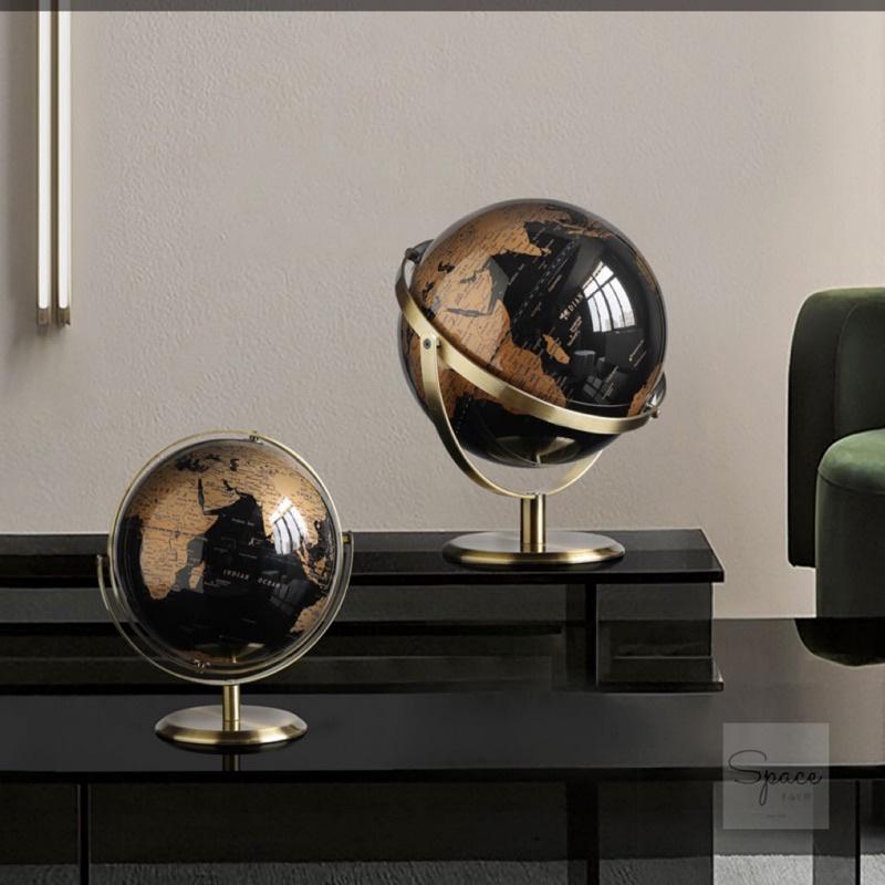 ｜Space幸福空間｜台灣現貨｜英文版古典奢華地球儀 桌面擺飾 世界地圖 居家裝飾-細節圖2
