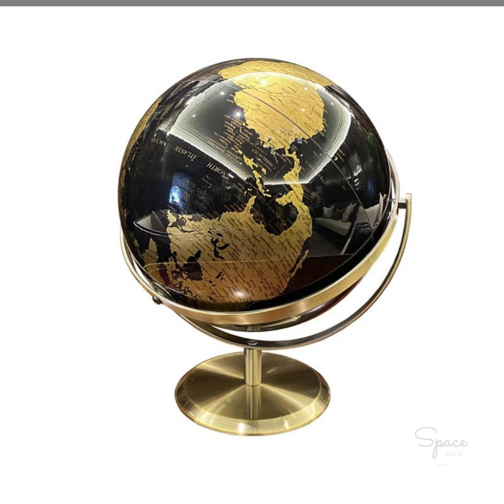 ｜Space幸福空間｜台灣現貨｜英文版古典奢華地球儀 桌面擺飾 世界地圖 居家裝飾-細節圖7