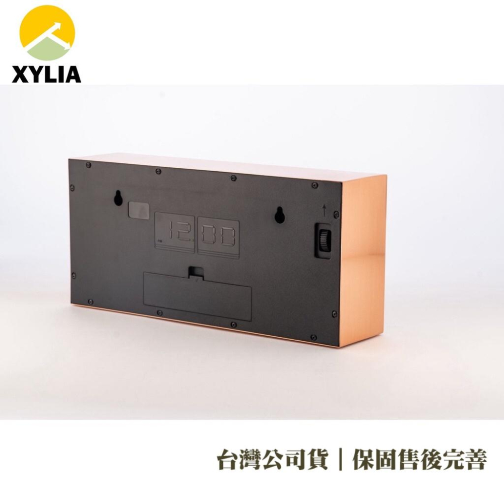 ㊣XYLIA翻頁鐘🇹🇼公司貨㊣｜一年完整保固｜火速發貨_ 玫瑰金金屬翻頁鐘（搭載外銷歐美日獨家高規瞬秒機芯）-細節圖5