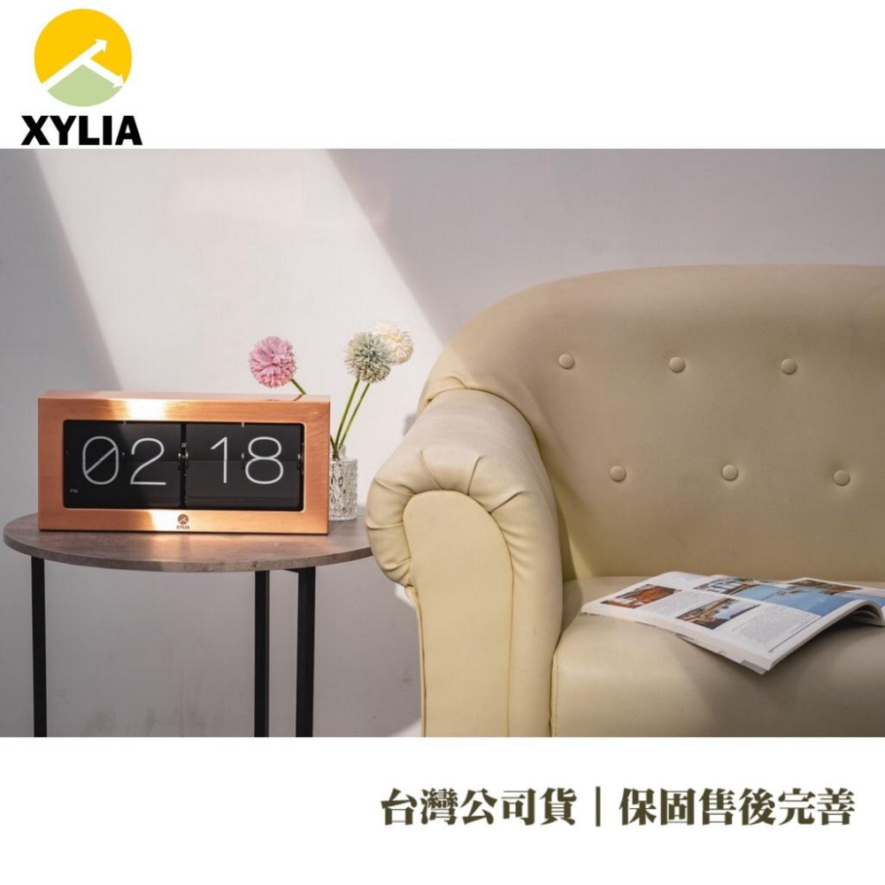 ㊣XYLIA翻頁鐘🇹🇼公司貨㊣｜一年完整保固｜火速發貨_ 玫瑰金金屬翻頁鐘（搭載外銷歐美日獨家高規瞬秒機芯）-細節圖8