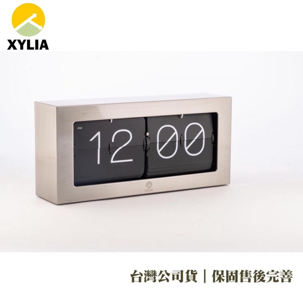 ㊣XYLIA翻頁鐘🇹🇼公司貨㊣｜一年完整保固｜火速發貨_ 不鏽鋼翻頁鐘（搭載外銷歐美日獨家高規瞬秒機芯）-細節圖4