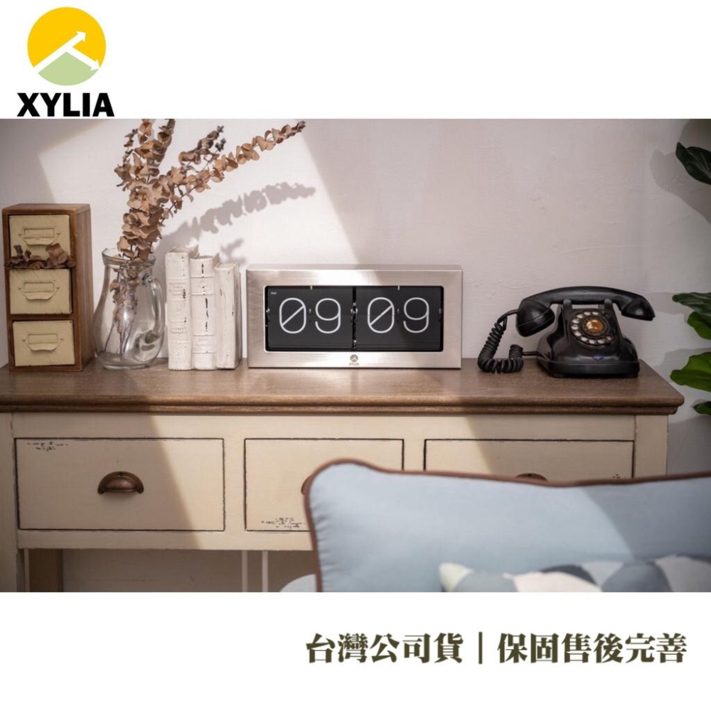 ㊣XYLIA翻頁鐘🇹🇼公司貨㊣｜一年完整保固｜火速發貨_ 不鏽鋼翻頁鐘（搭載外銷歐美日獨家高規瞬秒機芯）-細節圖7