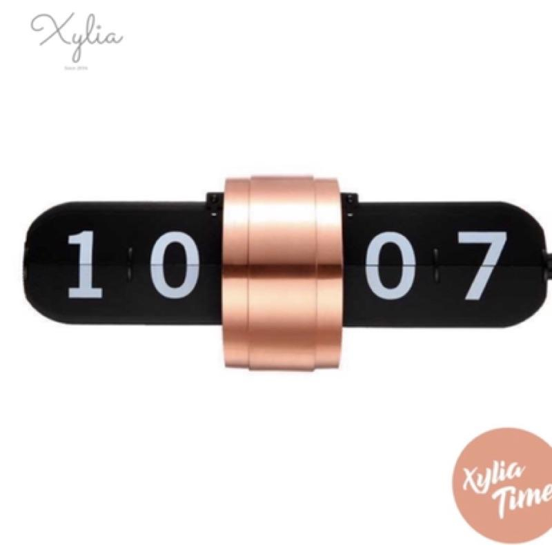 「XYLIA原廠公司貨，台灣保固請安心購買」Space幸福空間- Xylia玻璃輕噪膠囊翻頁鐘可掛可擺（原廠正品)-細節圖5