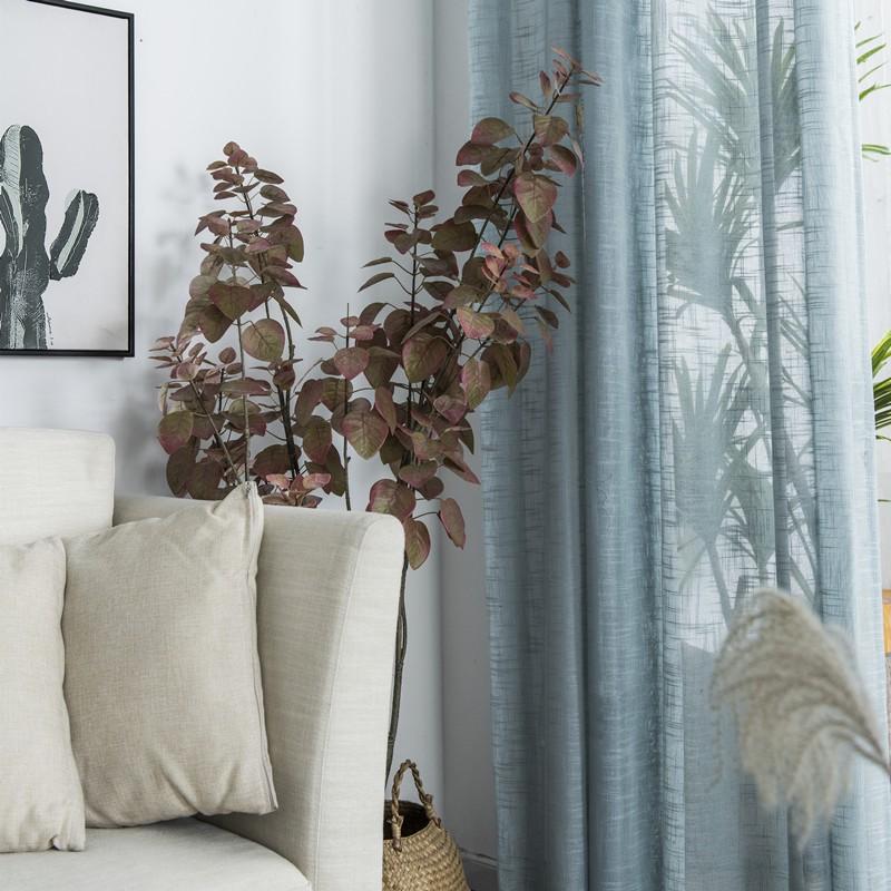 Space幸福空間-亞麻純色窗簾-細節圖4