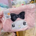 預購🐽日本代購 三麗鷗 Sanrio 絨毛 手提袋 便當袋 小包 HelloKitty 美樂蒂 庫洛米 布丁狗 帕恰狗-規格圖1