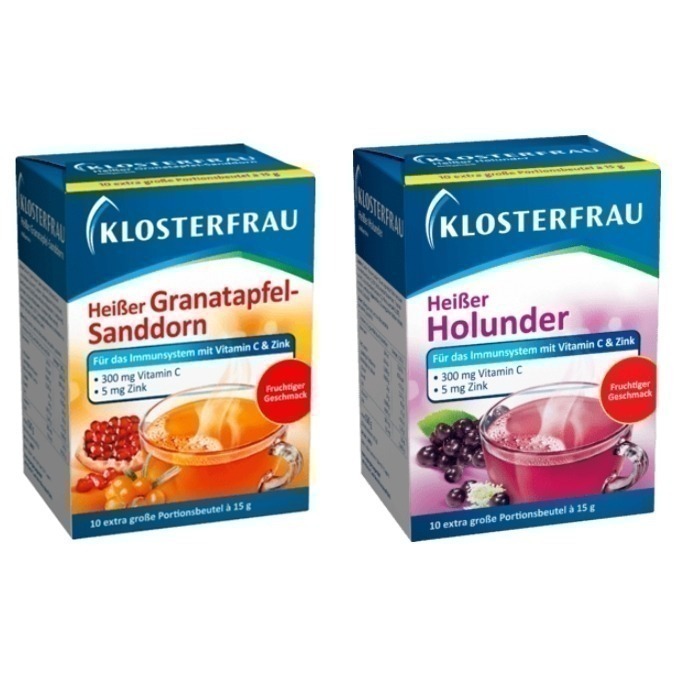 德國代購 🇩🇪 Klosterfrau Broncholind 維生素C+鋅熱飲 10入 接骨木 / 紅石榴沙棘-細節圖3