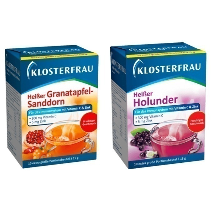 德國代購 🇩🇪 Klosterfrau Broncholind 維生素C+鋅熱飲 10入 接骨木 / 紅石榴沙棘-細節圖3