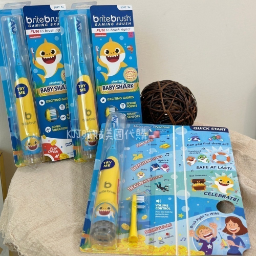 【Baby shark】鯊魚 寶寶 兒童 音樂 電動 刷牙 牙刷/補充刷頭 兒童節 禮物🎵