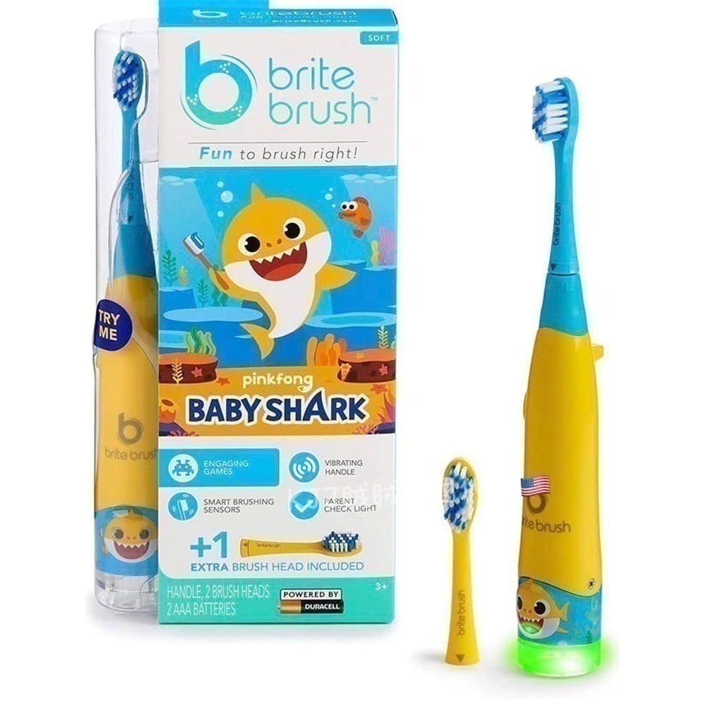 【Baby shark】鯊魚 寶寶 兒童 音樂 電動 刷牙 牙刷/補充刷頭 兒童節 禮物🎵-細節圖6