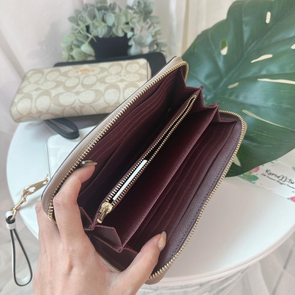 【Coach】防刮 長夾 皮夾 包包 附可拆式手腕帶-細節圖5