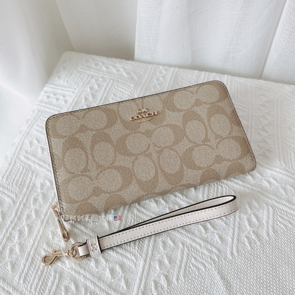 【Coach】防刮 長夾 皮夾 包包 附可拆式手腕帶-規格圖5