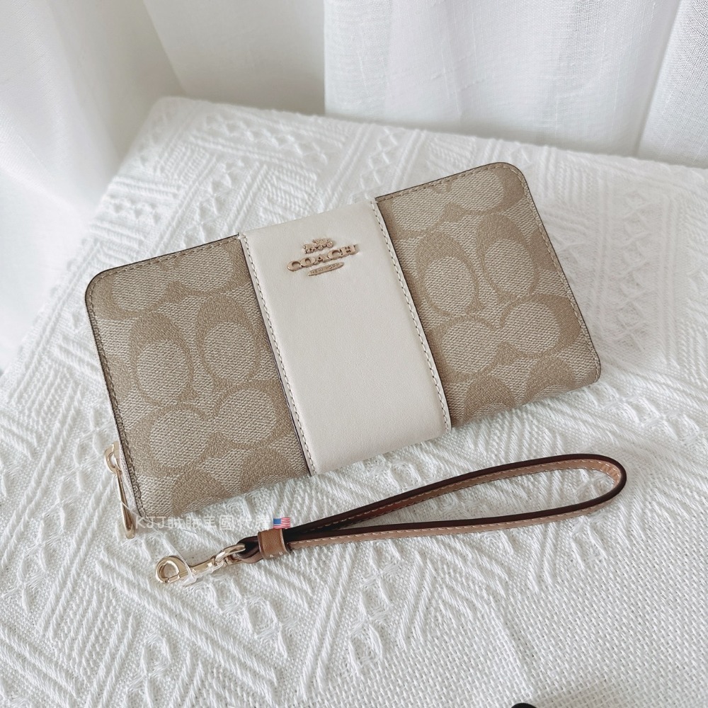 【Coach】防刮 長夾 皮夾 包包 附可拆式手腕帶-規格圖5