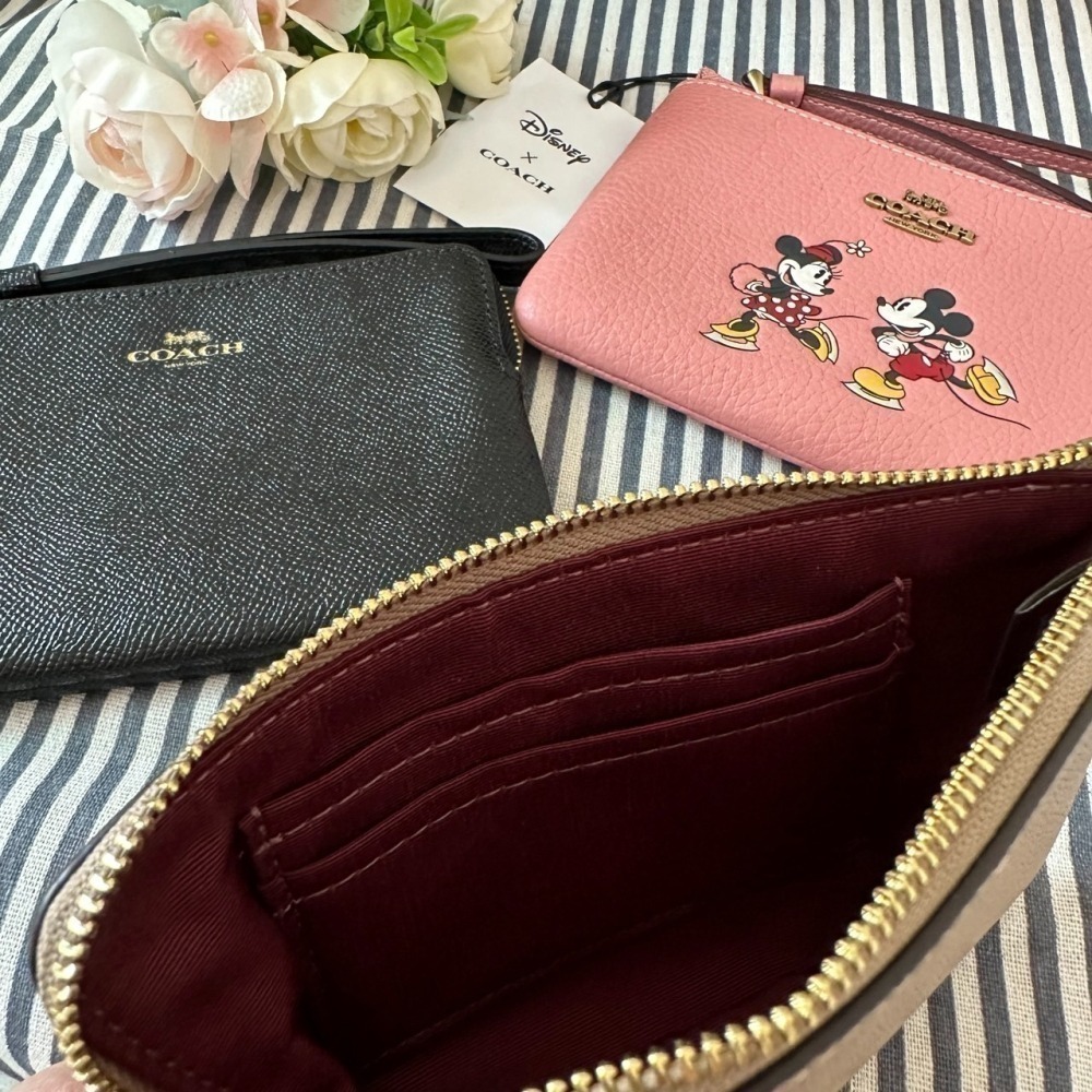 【Coach】單層 防刮/荔枝皮 萬用百搭 小手拿 錢包 包包-細節圖3
