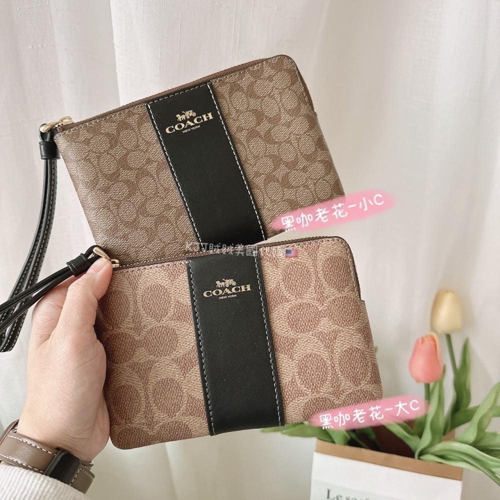 【Coach】單層 防刮/荔枝皮 萬用百搭 小手拿 錢包 包包-細節圖4