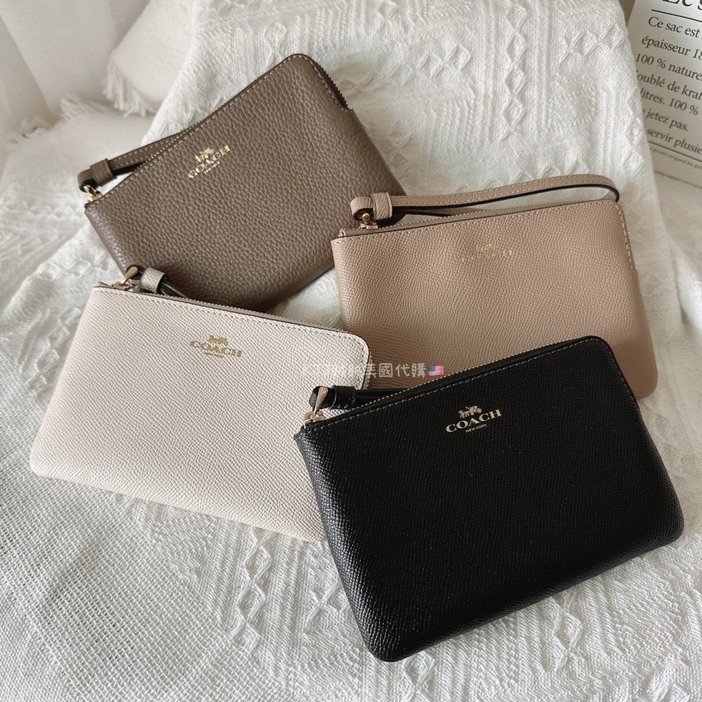 【Coach】單層 防刮/荔枝皮 萬用百搭 小手拿 錢包 包包-細節圖5