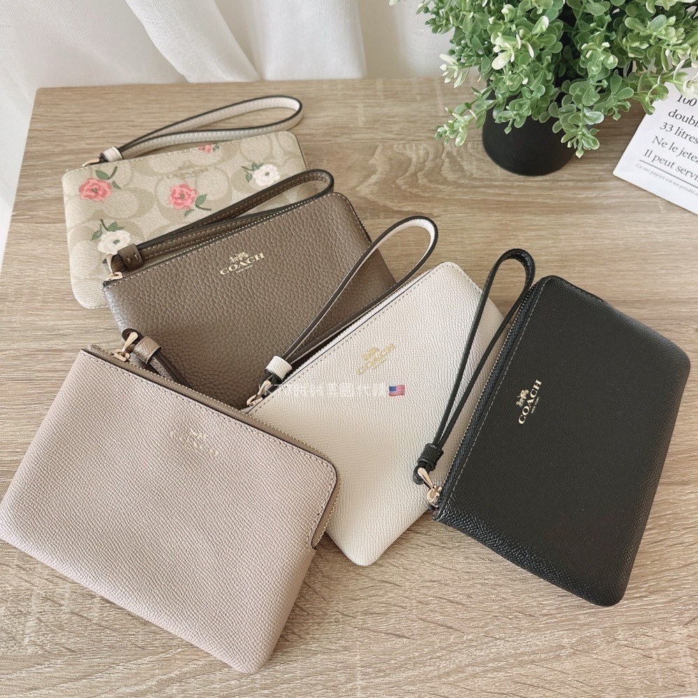 【Coach】單層 防刮/荔枝皮 萬用百搭 小手拿 錢包 包包-細節圖8